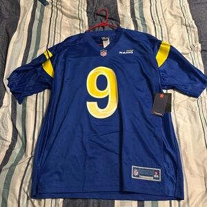 NFL RAMS Blue and Yellow Men's jersey